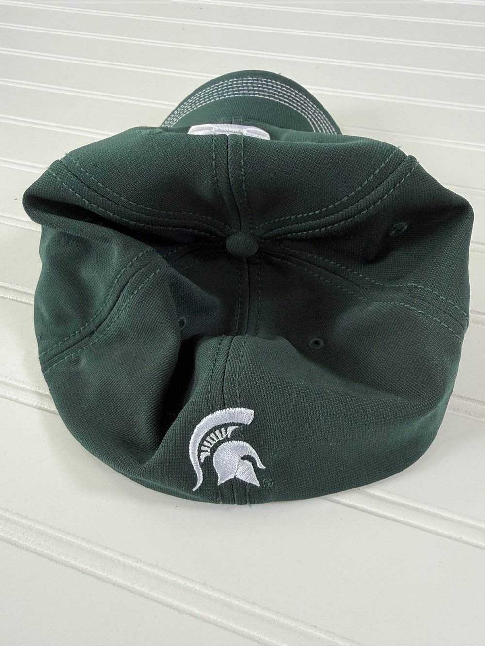Michigan State University Baseball Cap with White 'S' - Picture 2 of 4
